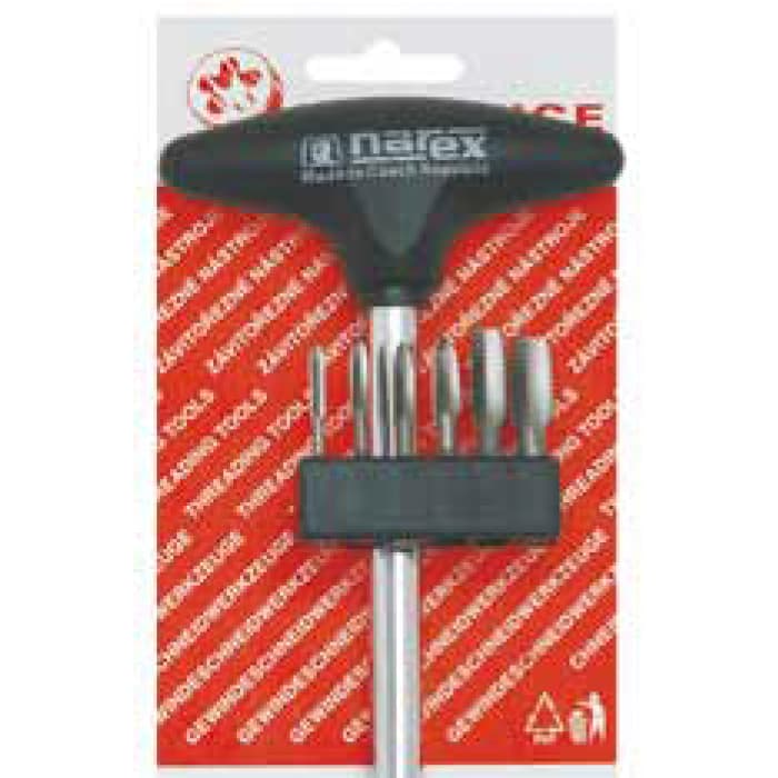 Набор из 6-ти метчиков  с Т-образным  держателем BUCOVICE TOOLS метрическая резьба, сталь HSS 948310