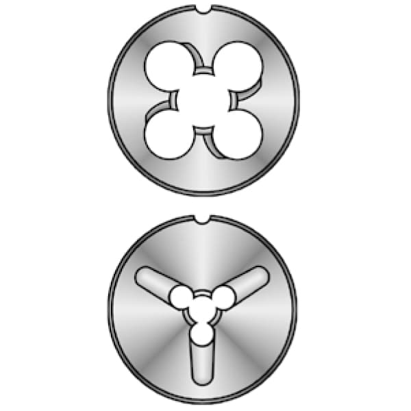 Плашки, машинная метрическая резьба, сталь HSS