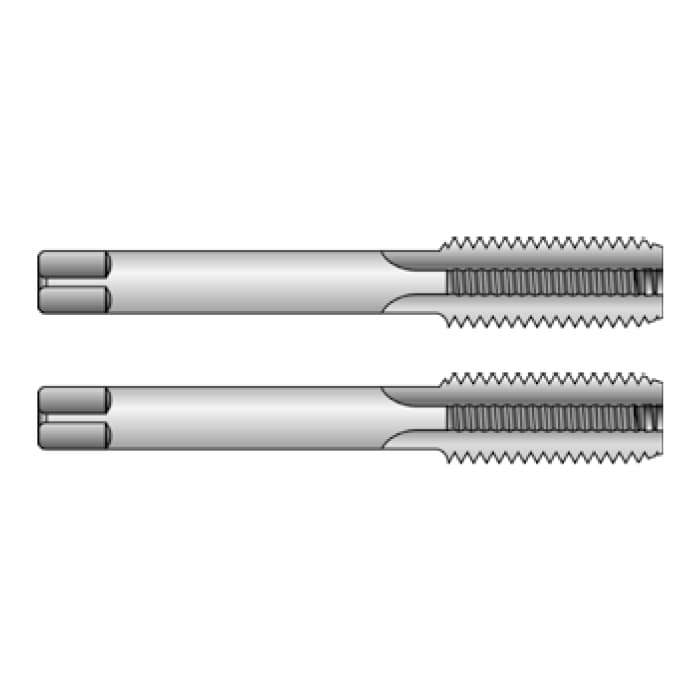 Метчики наборные, унифицированная мелкая резьба UNF, инструментальная сталь (NO/CS)