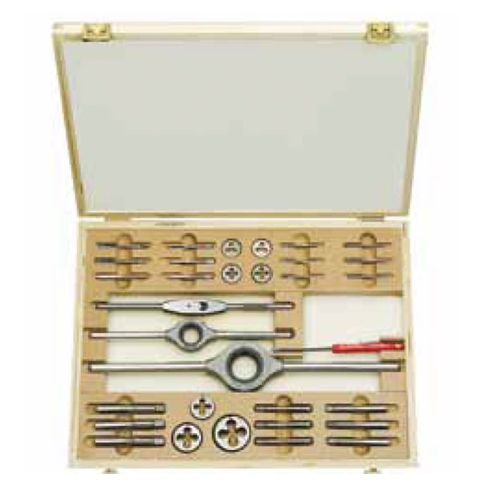 Набор резьбонарезной в деревянной коробке M 1-D BUCOVICE TOOLS метрическая резьба, инструментальная сталь NO/CS 310128