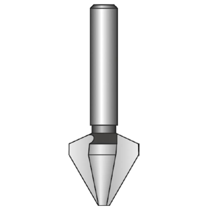 Зенкер конический 60° BUCOVICE TOOLS, Ø8,0/Ø хвостовика 6,0 мм сталь HSS 846080