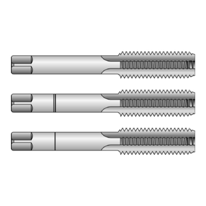 Метчики наборные, резьба  Витворта, инструментальная сталь (NO/CS)