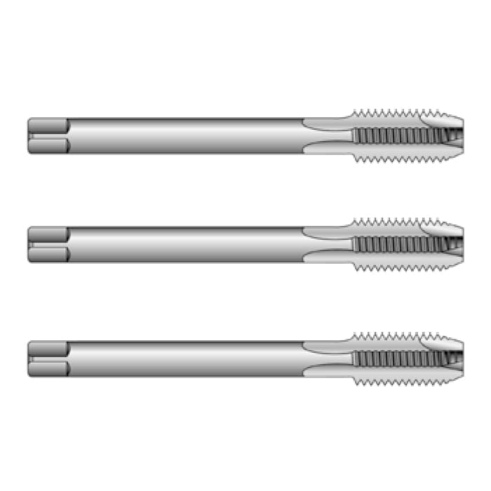 Метчики машинные, метрическая мелкая резьба, сверхпроизводительная  быстрорежущая сталь HSS с ломателем стружек