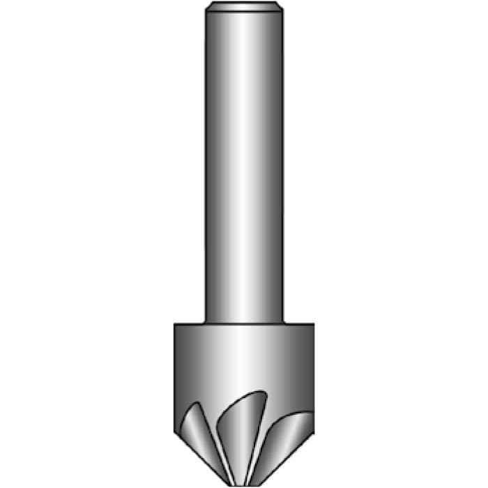 Зенкер конический 90° BUCOVICE TOOLS, Ø12,5/Ø хвостовика 8,0 мм сталь HSS 736125