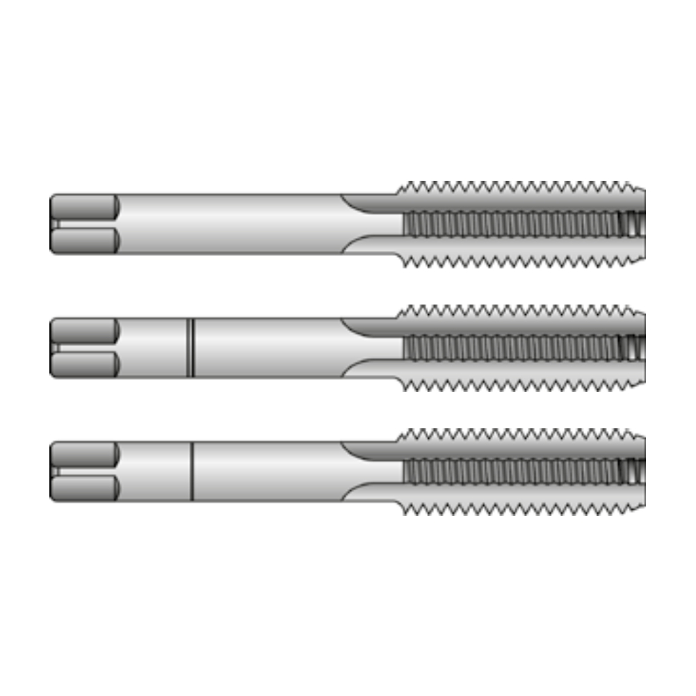 Метчики ручные, наборы DIN Резьба UNC, Сталь HSS