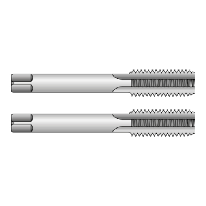Метчики наборные, унифицированная мелкая резьба UNF, инструментальная сталь (NO/CS)
